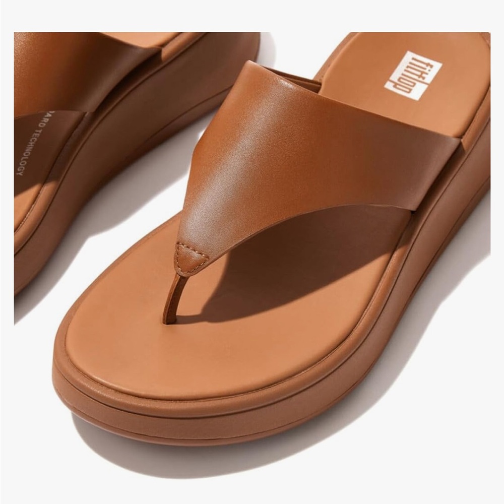 🌸FitFlop F-Mode Leather Flatform Sandal